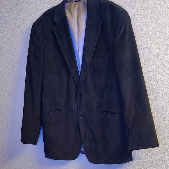 NEW JF J.Ferrar Navy Blue Men's Corduroy Blazer HMBC
